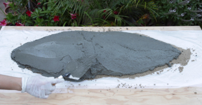 Colocasia Leaf Bird Bath step 5