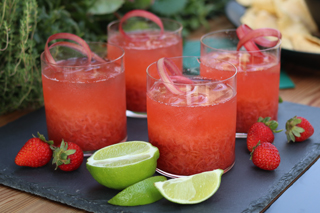 Strawberry Rhubarb Margarita