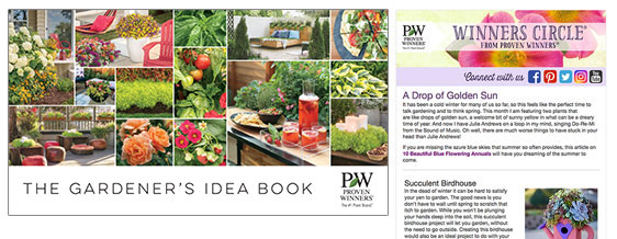 Gardener's Idea Book and Winners Circle® Newsletter