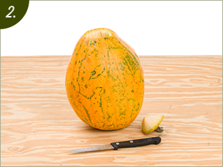 creating pumpkin vase step 2