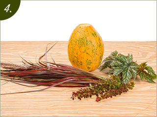 creating pumpkin vase step 1