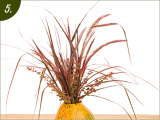creating pumpkin vase step 2