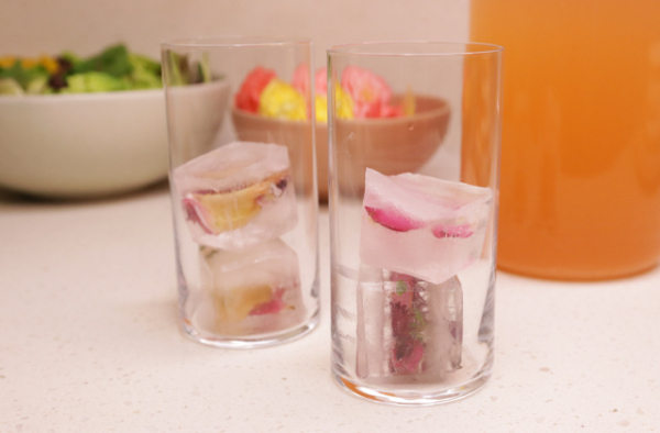 Flower Petal Ice Cubes